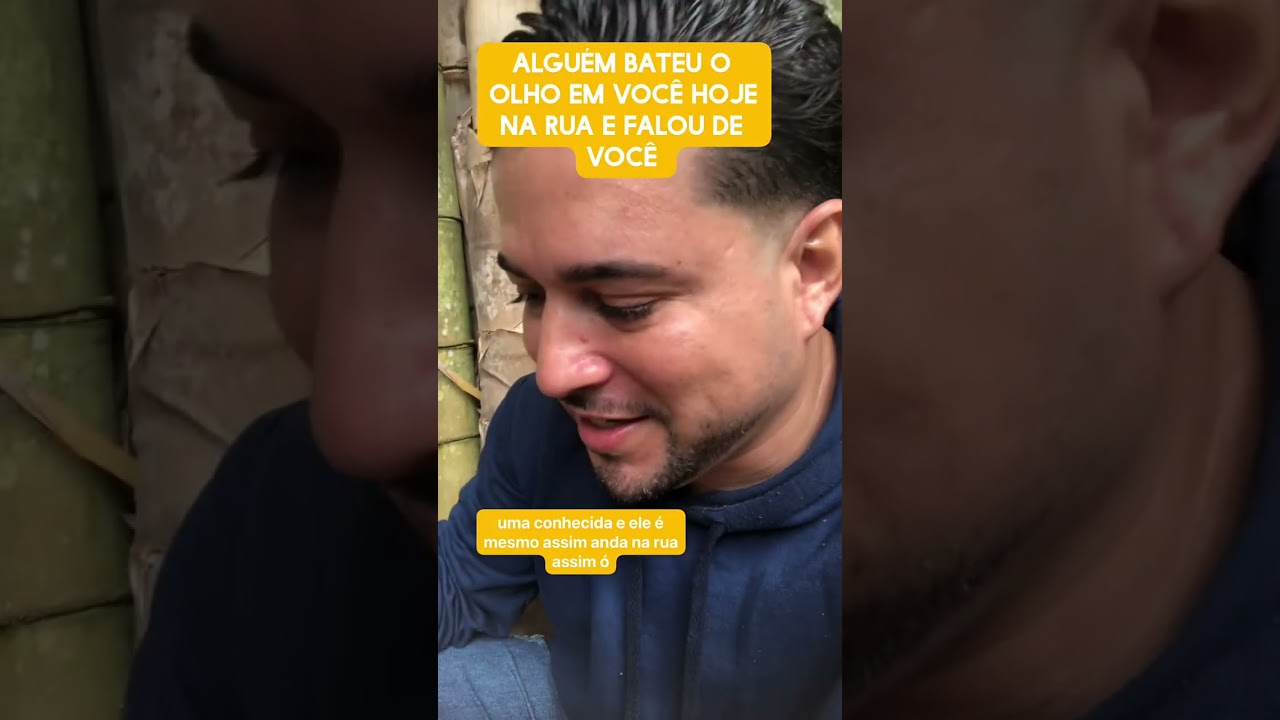 Alguém bateu o olho em você na rua hoje e falou de você 