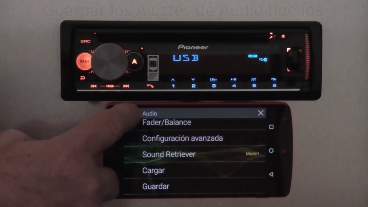 DEH X500BT Configuración de Audio con Pioneer Smart Sync app