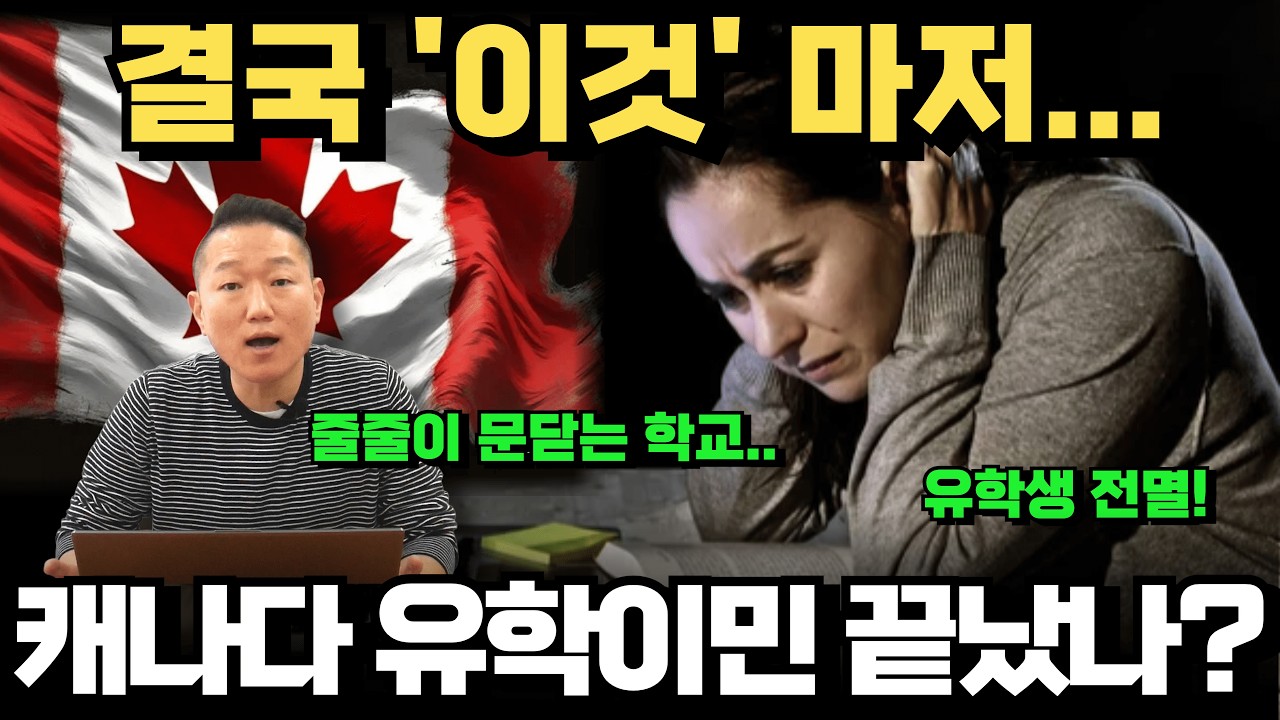 욕먹을 각오하고 소신발언 합니다 #캐나다유학