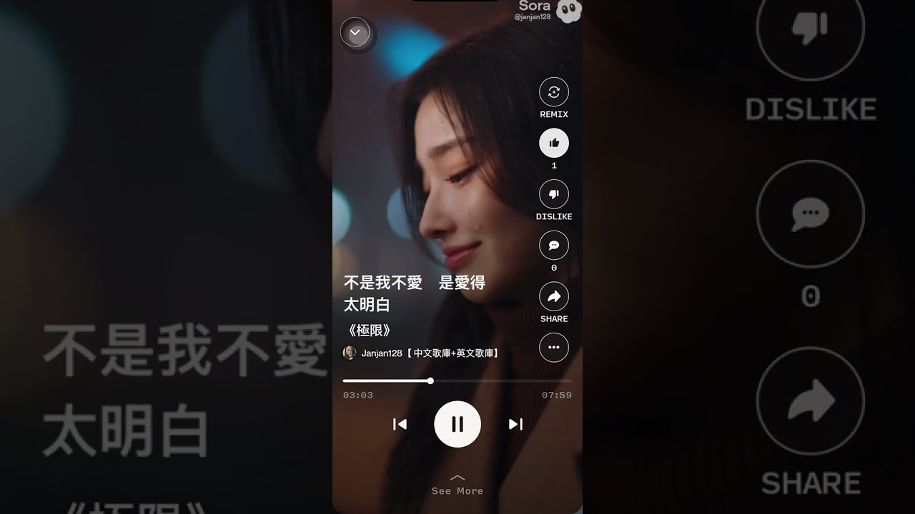 《極限》詞janjan128曲SunoMV:Sora2 #好歌分享#情歌#音樂 #療癒 #療癒系 #流行 #流行音樂 #情歌 #告白 #邊界感⭐️2026021301⭐️