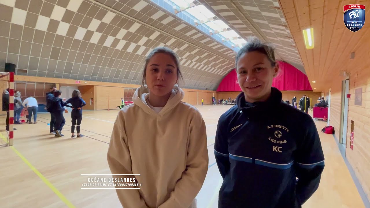 Océane Deslandes à la rencontre des jeunes sarthoises de l'AS Brette-les-Pins
