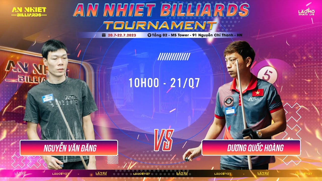 Full match: Duong Quoc Hoang vs Nguyen Van Dang | Last 64 | An Nhiet Billiards Tournament