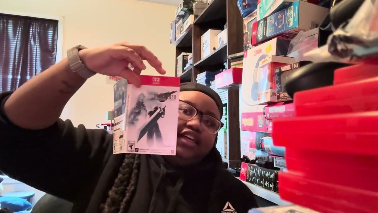 Unboxing of Nintendo Switch 2 Final Fantasy vii remake Intergrade 