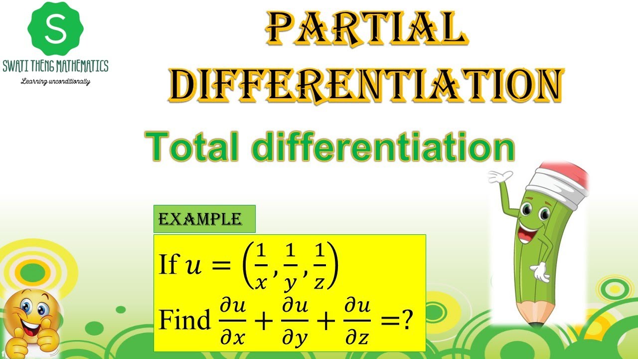 Example of Total Differentiation and chain rule || Partial differentiation B.Sc. B.E. Applied Maths