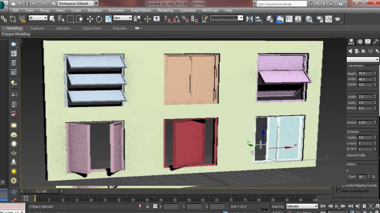 How to make Window in 3ds max | 3ds max Tutorials