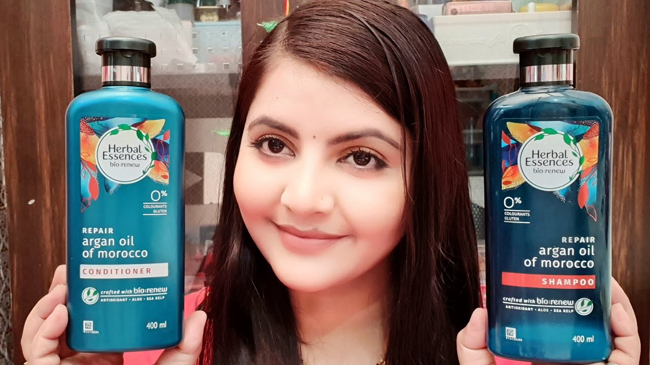 Herbal essence shampoo and conditioner review | bio:renew repair argan oil of Morocco | RARA |