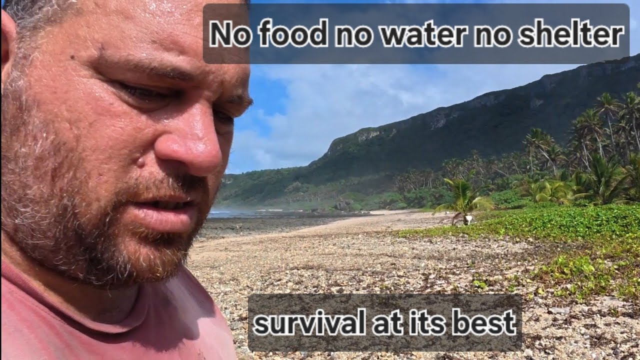 Survival challenge in a secluded part of Eua, Lokupo (no food,water or shelter)