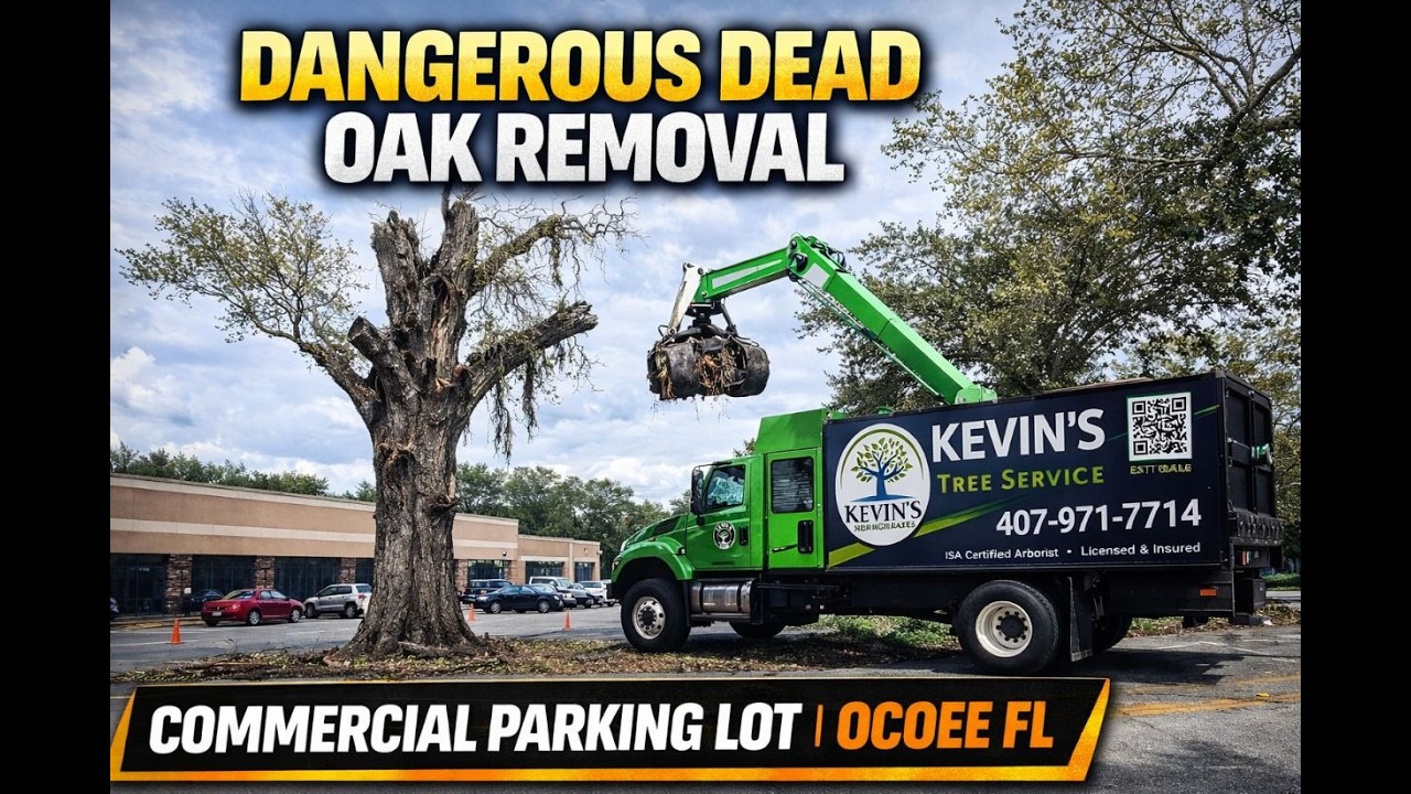 This Dead Oak Was a Liability Waiting to Happen (Commercial Removal Ocoee FL)