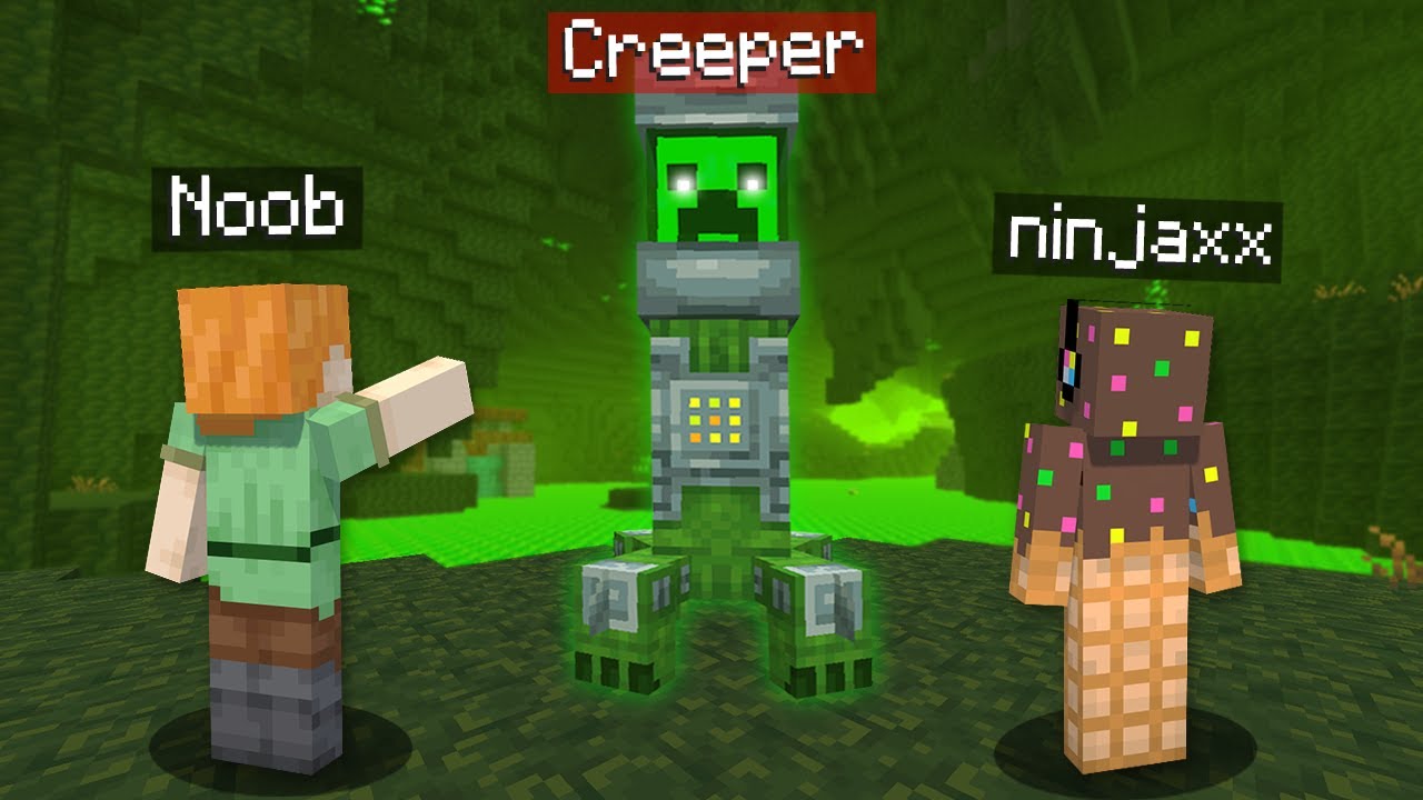 J'ai troll un Noob avec une Cave Radioactif sur Minecraft..