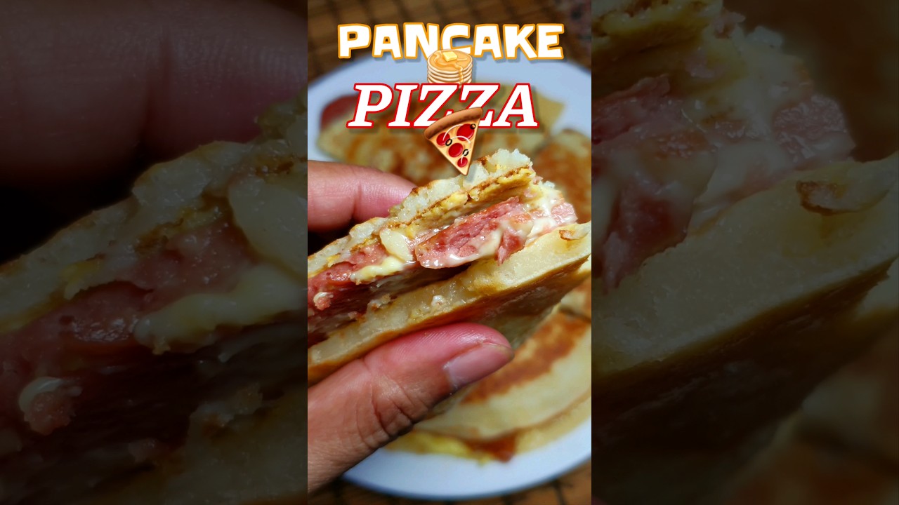 😋Savor the Slice of Pancake Pizza Paradise! #food #cooking #filipinofood #filipinocuisine