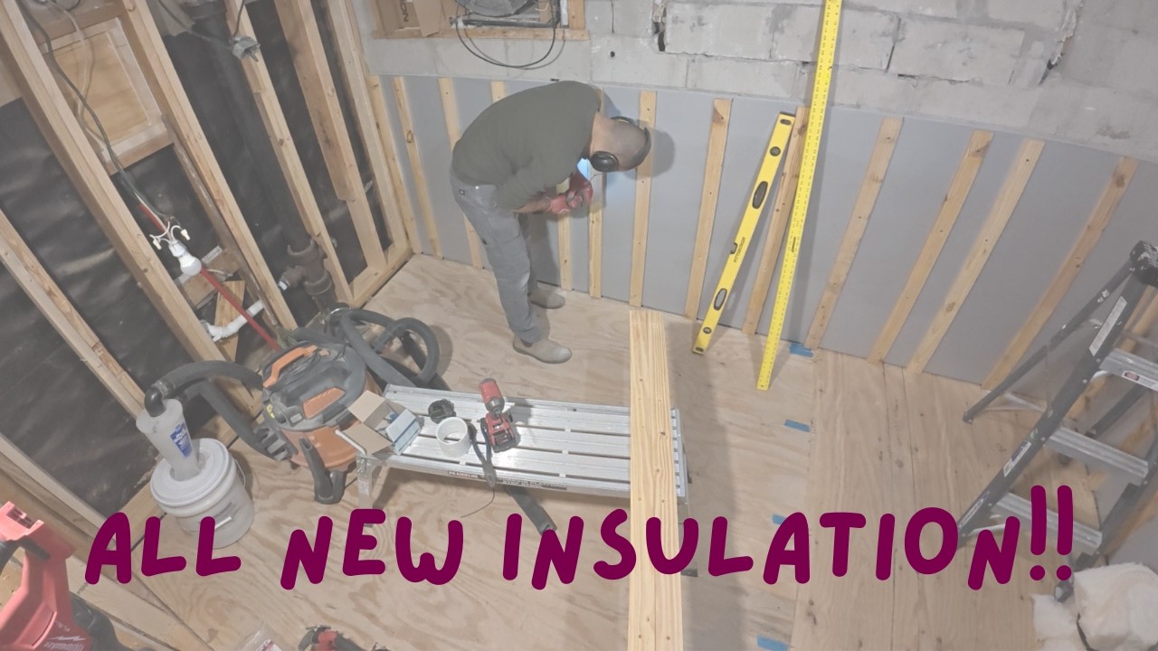 SIDE QUEST + INSULATION INSTALLATION! Primary Bathroom Renovation Episode 9