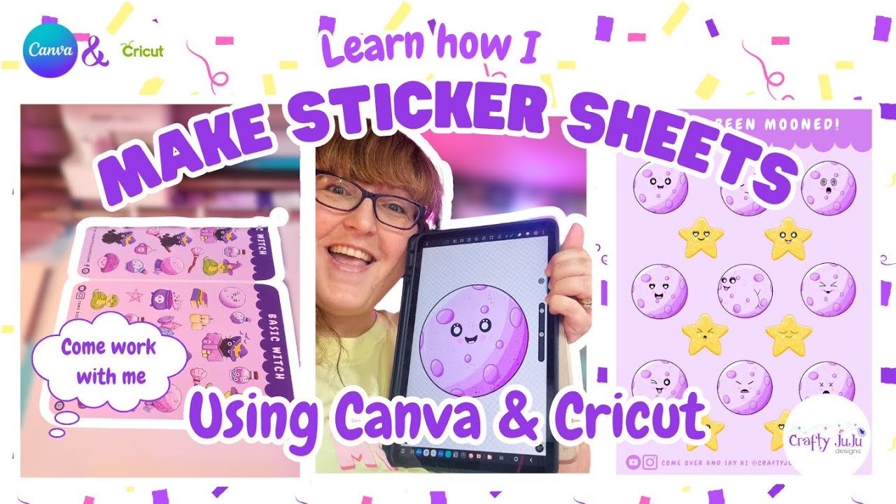 ✨Tutorial - Learn How I Make My Sticker Sheets Using Canva & Cricut ✨