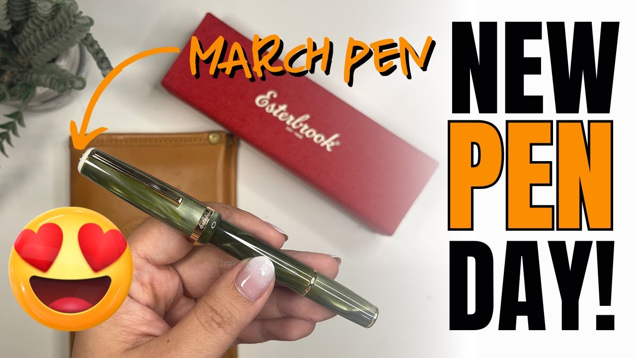 🖋️ NEW PEN DAY: ESTERBROOK JR POCKET PEN PALM GREEN 💚 |🌴MARCH Pen of the Month #unboxing  #review