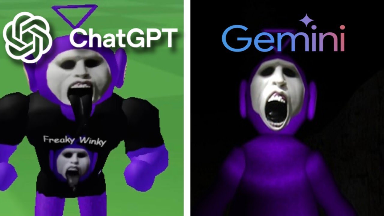 ChatGPT vs Gemini: Crean Slendytubbies desde cero
