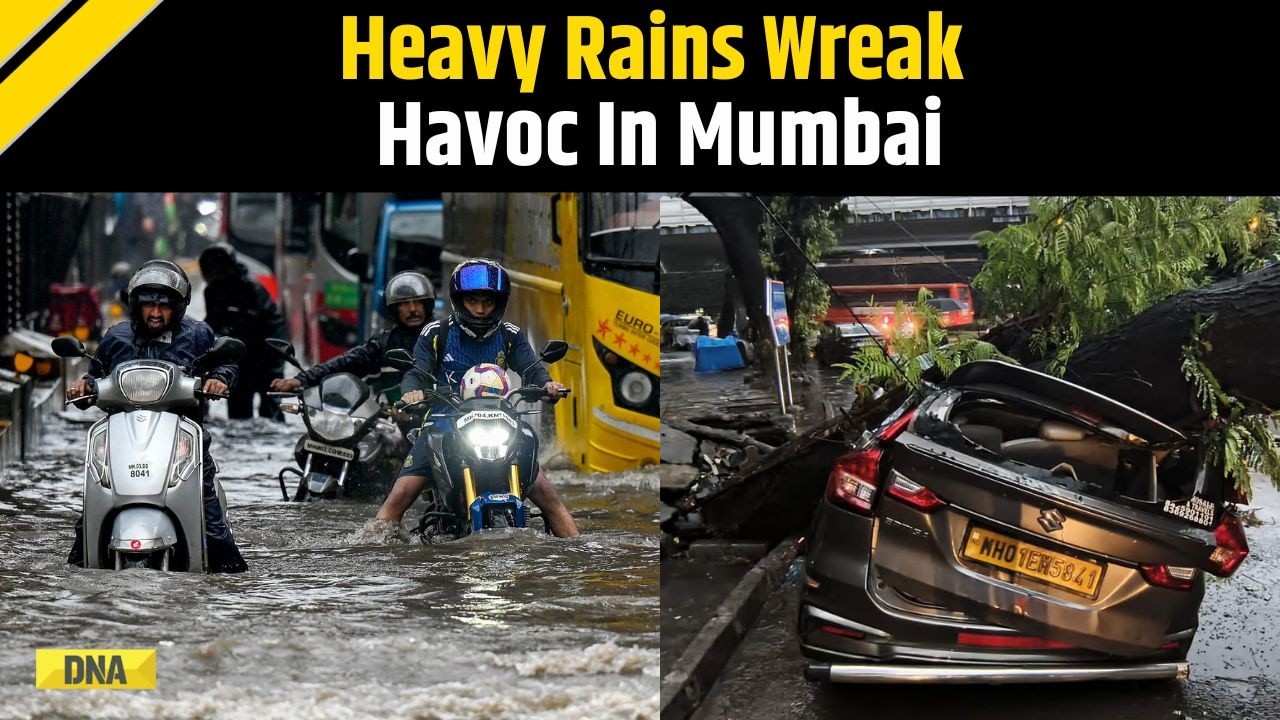 Maharashtra News: Red Alert In Mumbai, Rain Batters City With Waterlogging, Traffic, Uprooted Trees