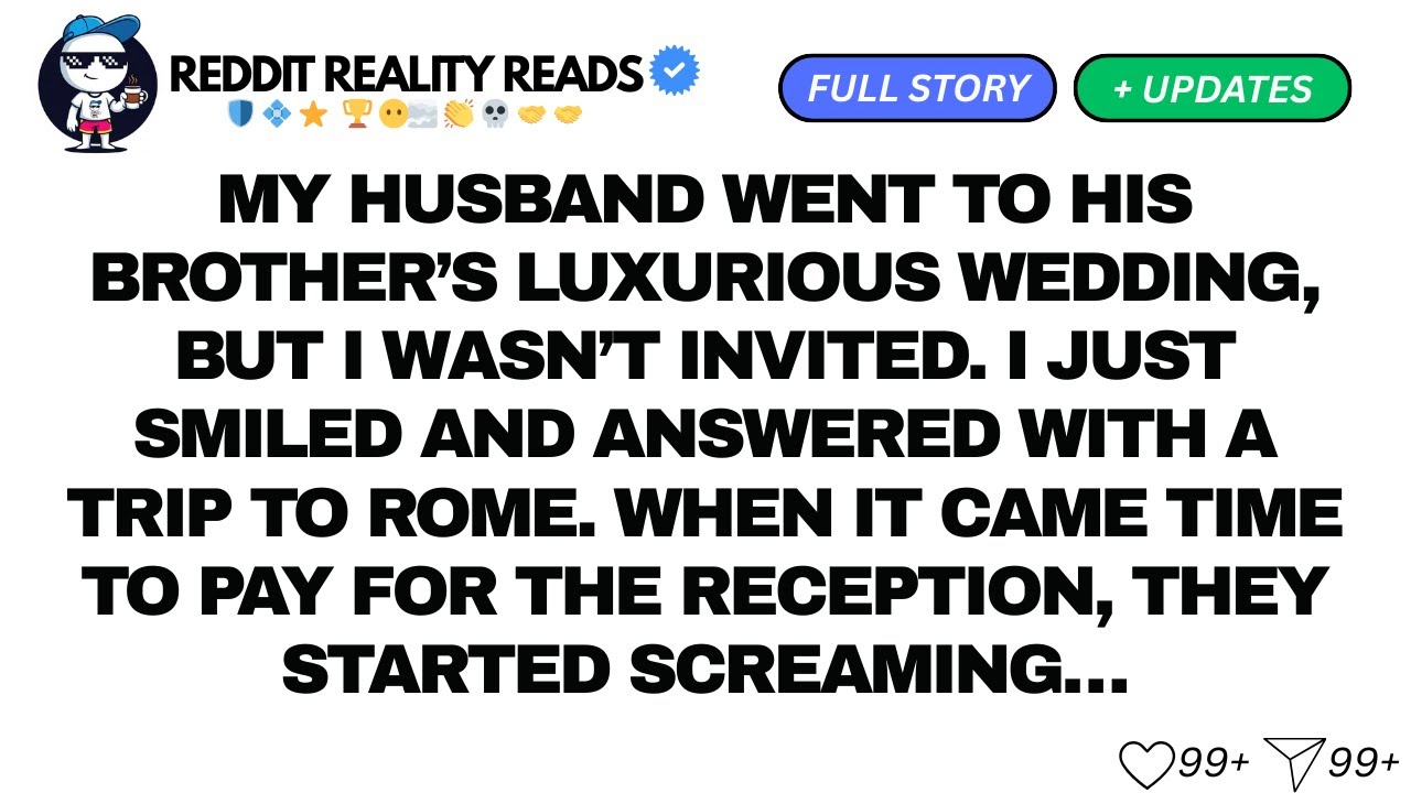 MY HUSBAND WENT TO HIS BROTHER’S LUXURIOUS WEDDING, BUT I WASN’T INVITED...