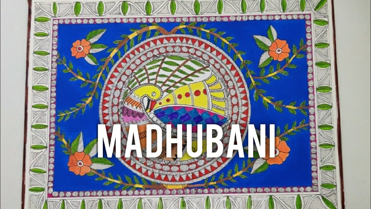 MADHUBANI/MITHILA REGION FOLK ART 🎨 of Bihar ll easy Hands