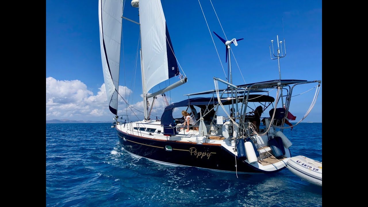 NOW SOLD! JEANNEAU SUN ODYSSEY 45 BOAT TOUR. CRUISING FAMILY WITH 4 CHILDREN FROM DENMARK TO FIJI