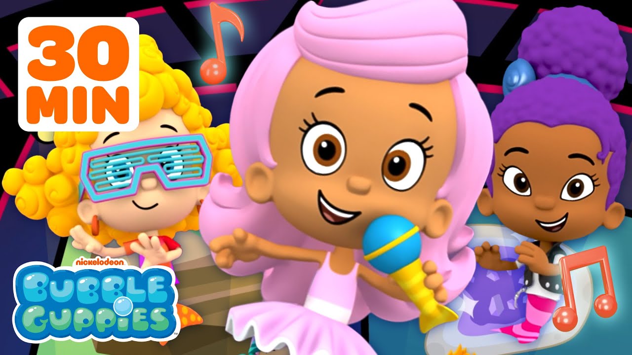 30 MINUTES at a Bubble Guppies' Dance Party! 💃 | Music Marathon | Nick Jr.