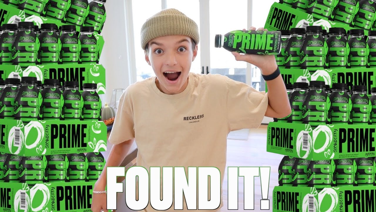 WE FINALLY FOUND IT! NEW GLOWBERRY PRIME TASTE TEST | PRIME HYDRATION NEW FLAVOR REVIEW