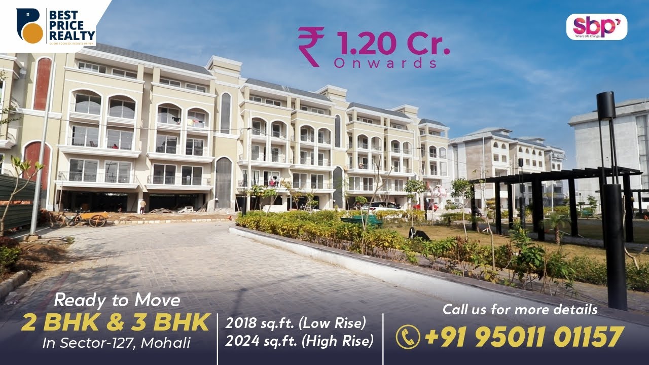 Ready to Move 3BHK Luxury Apartments in Mohali | SBP City of Dreams