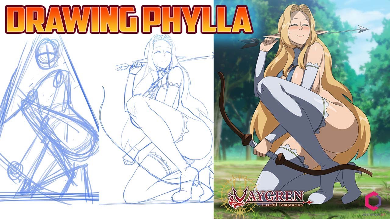 How to Draw Phylla in Perspective Using a Triangle Shape | Vaygren LT Drawing Tutorial