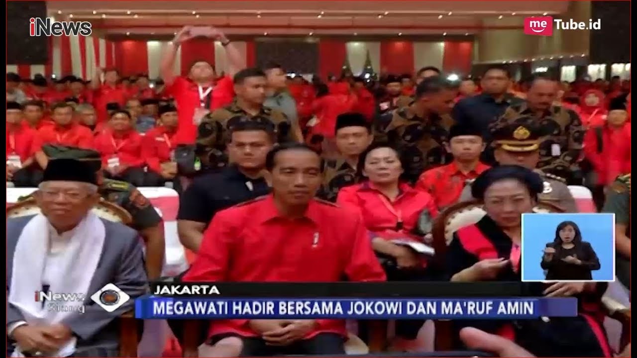 Berbusana Merah, Megawati Soekarnoputri dan Jokowi Hadiri HUT PDIP ke-46 - iNews Siang 10/01