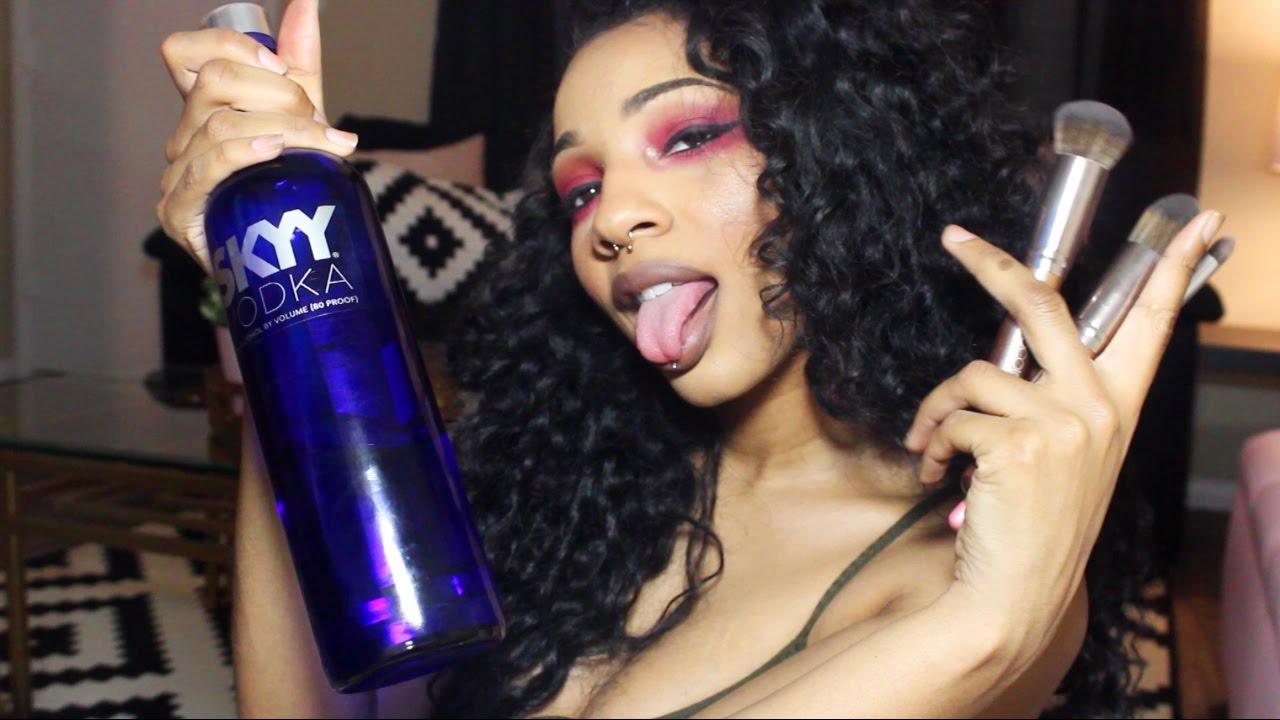 Drunk Makeup Challenge