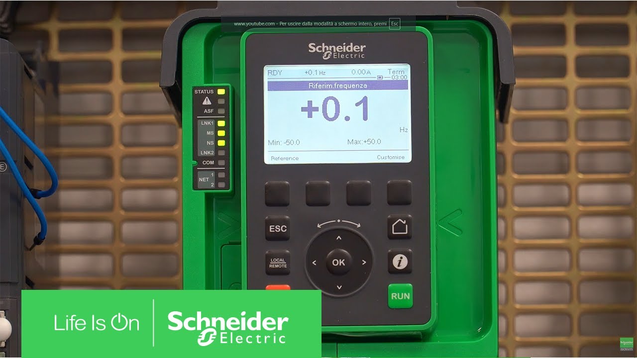 Come modificare la visualizzazione del tastierino su Altivar 600 e 900 | Schneider Electric Italia