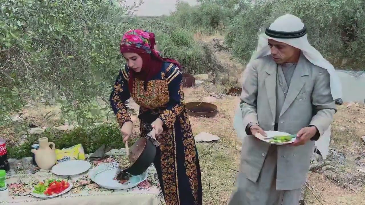 زياره لقريه نعلين غرب رام الله برنامج ( طبخه 🥘 ونكته 🤣)شيف نرمين البلوي وايوب سرور نعلين👌🏻