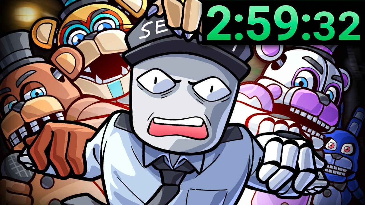 Сможете ли вы пройти ЛЮБУЮ игру FNAF менее чем за 3 часа?