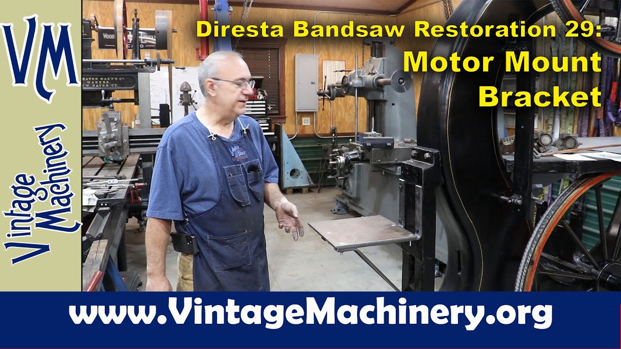 Diresta Bandsaw Restoration 29:Fabricating a Motor Mount Bracket