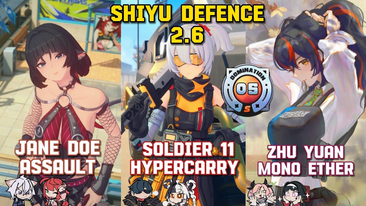 New Shiyu Defence 2.6 | M0 Jane Doe, M2 Soldier 11 & M0 Zhu Yuan | Zenless Zone Zero 