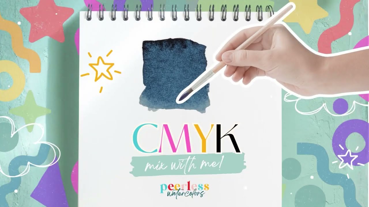 CMYK Watercolor Mixing ✨ Autumn's Indigo