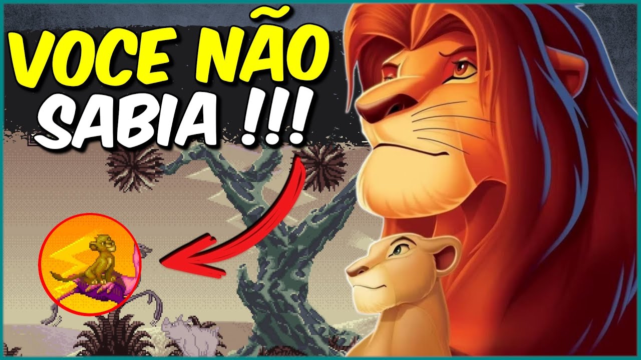 SEGREDOS, EASTER EGGS E CURIOSIDADES sobre THE LION KING snes mega drive e outros