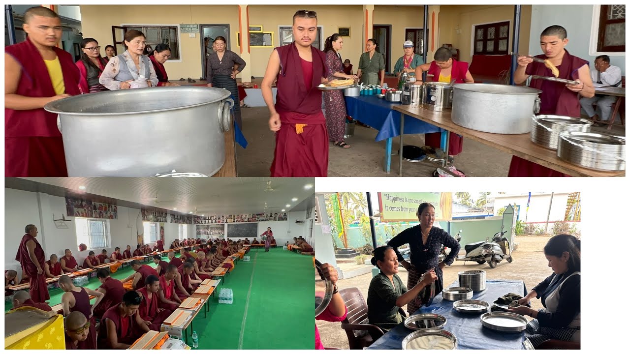 གཞིས་གྲོང་དང་པོའི་བཀའ་འགྱུར་བསྟན་འགྱུར་ཞབས་རྟེན། kagyur,tengyur prayer meet/ Camp no 1/ Mundgod 