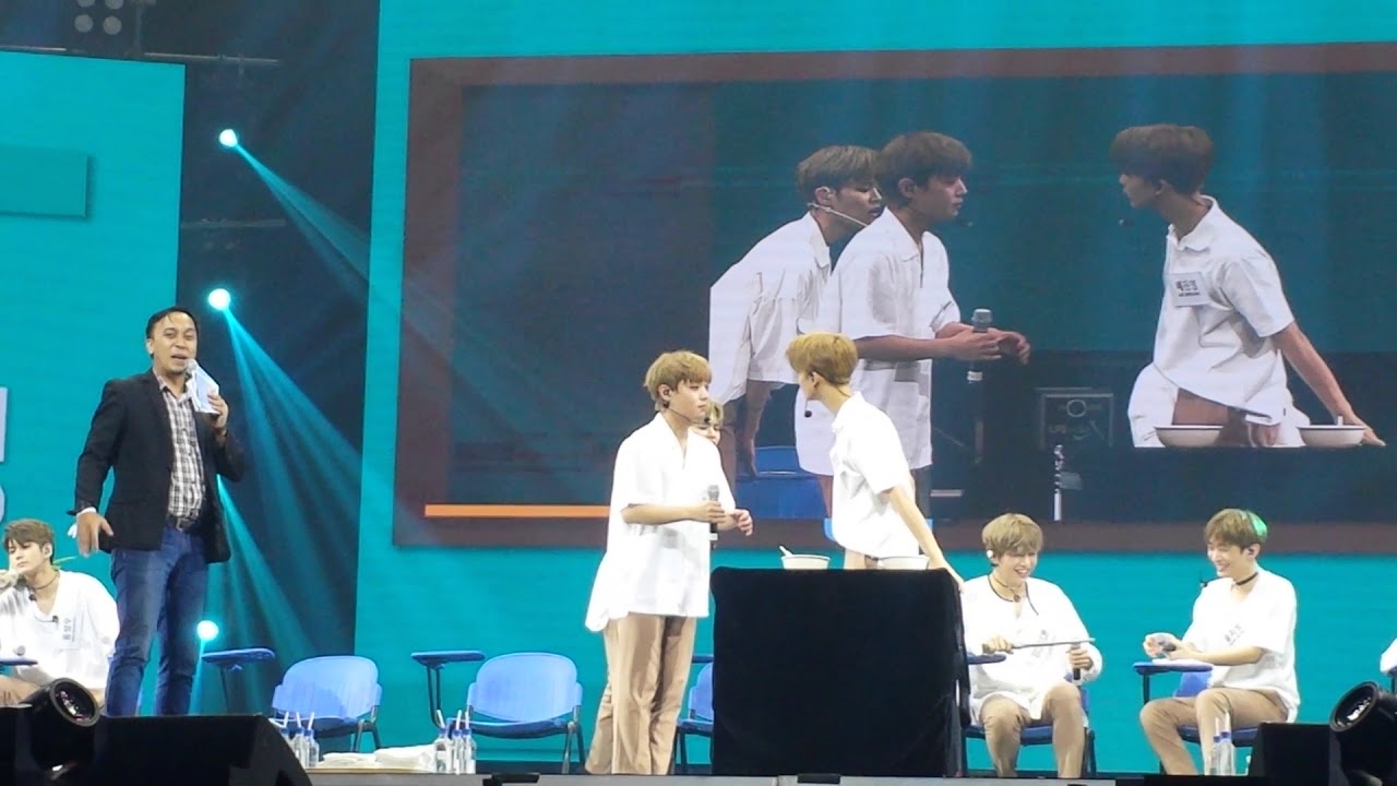 [171013] Bae Jinyoung & Park Jihoon Cute Noodle Eating Cut (Wanna One in Manila)