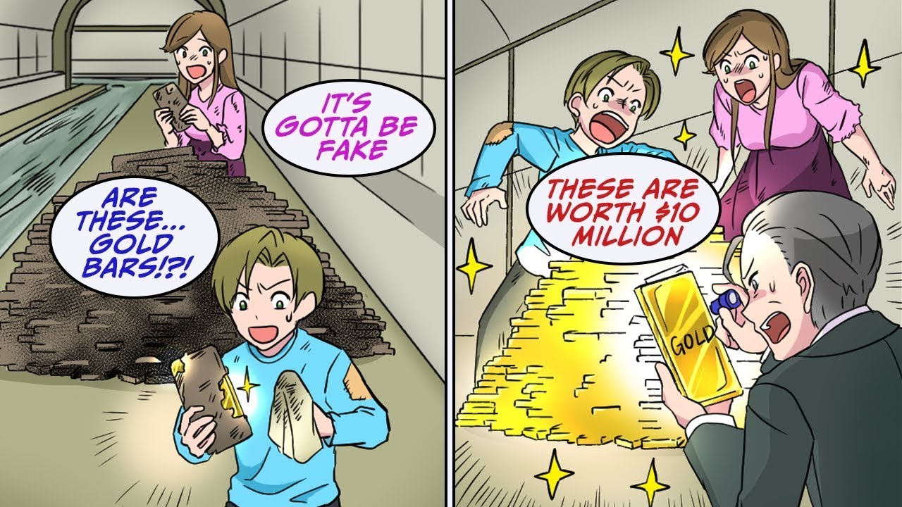 Forced to Live in the Sewers, We Discovered $10 Million in Gold [Manga Dub]