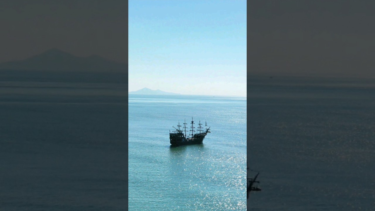 REAL Pirate Ship on Caribbean Sea #pirates #caribbean