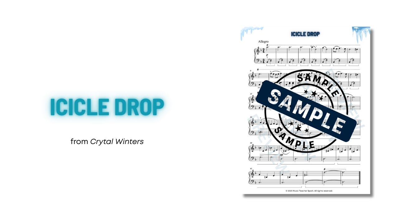 Icicle Drop | Early Intermediate Piano Sheet Music