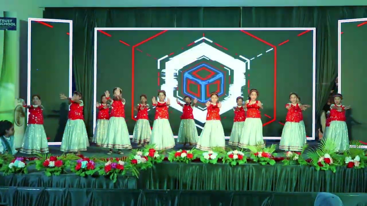 bollywood dance by Grade -1 students ,Our little stars turned the stage into a Bollywood set today!
