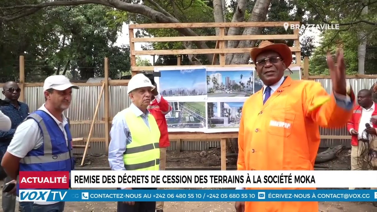 Remise officielle des décrets de cession des terrains à la société MOKA