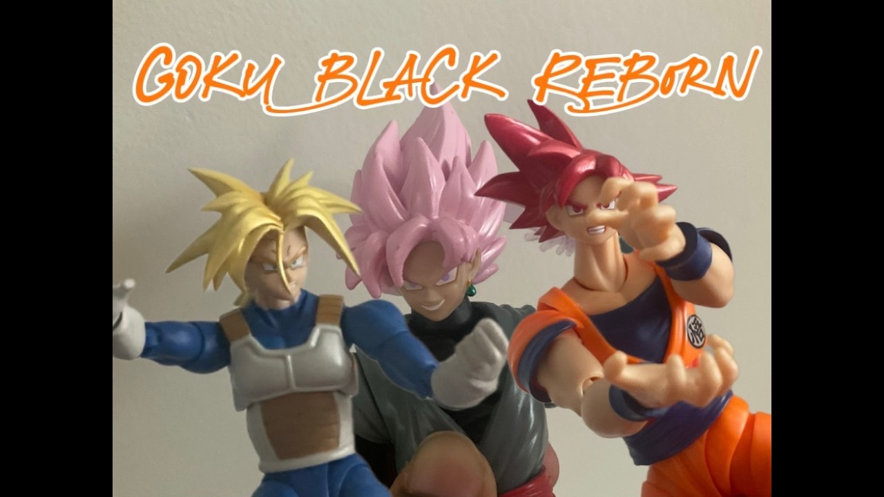 Trunks vs Goku black dragon ball ultra stop motion