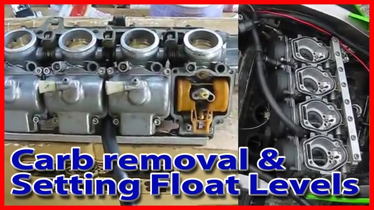 🚲 Removing Carbs & Setting Float Levels on a Kawasaki ZXR250 motorbike