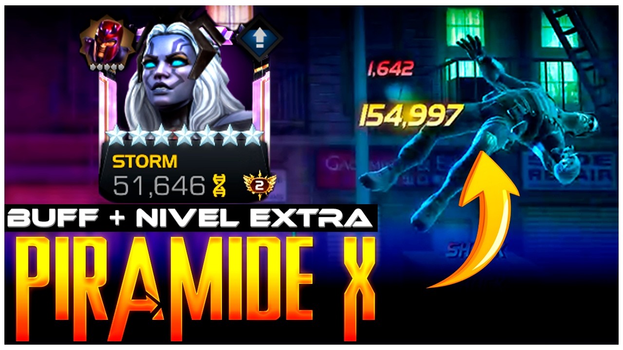 PODER MAXIMO de PIRAMIDE X: con BUFF +  2 NIVELES EXTRAS! | marvel batalla mcoc