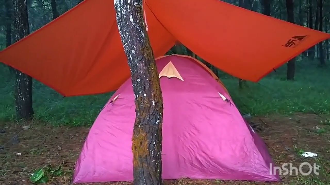 Camping santai, keindahan Telaga Kumpe, ASMR kopi dan Hujan Syahdu 