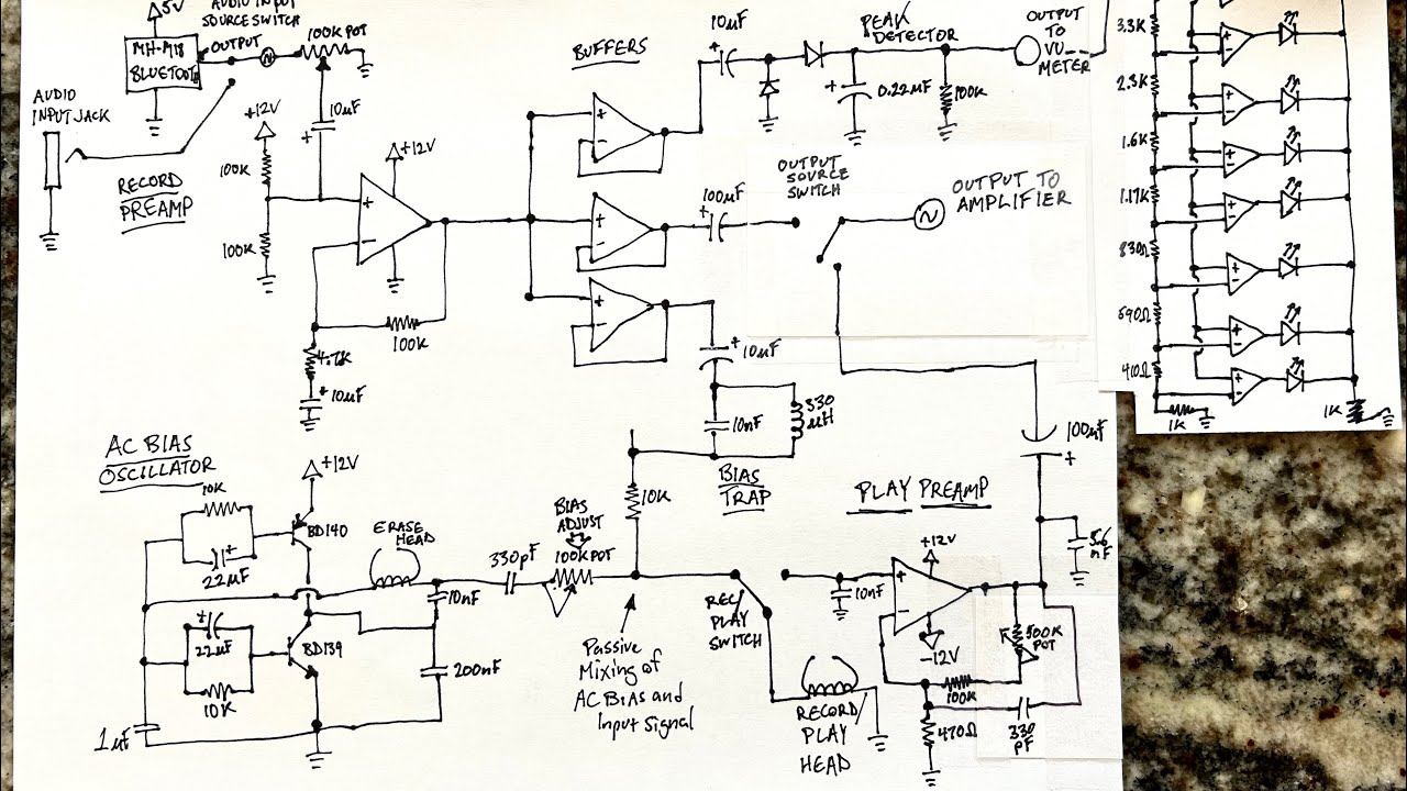 Tape Player/Recorder Diy - Final Circuit and Demo