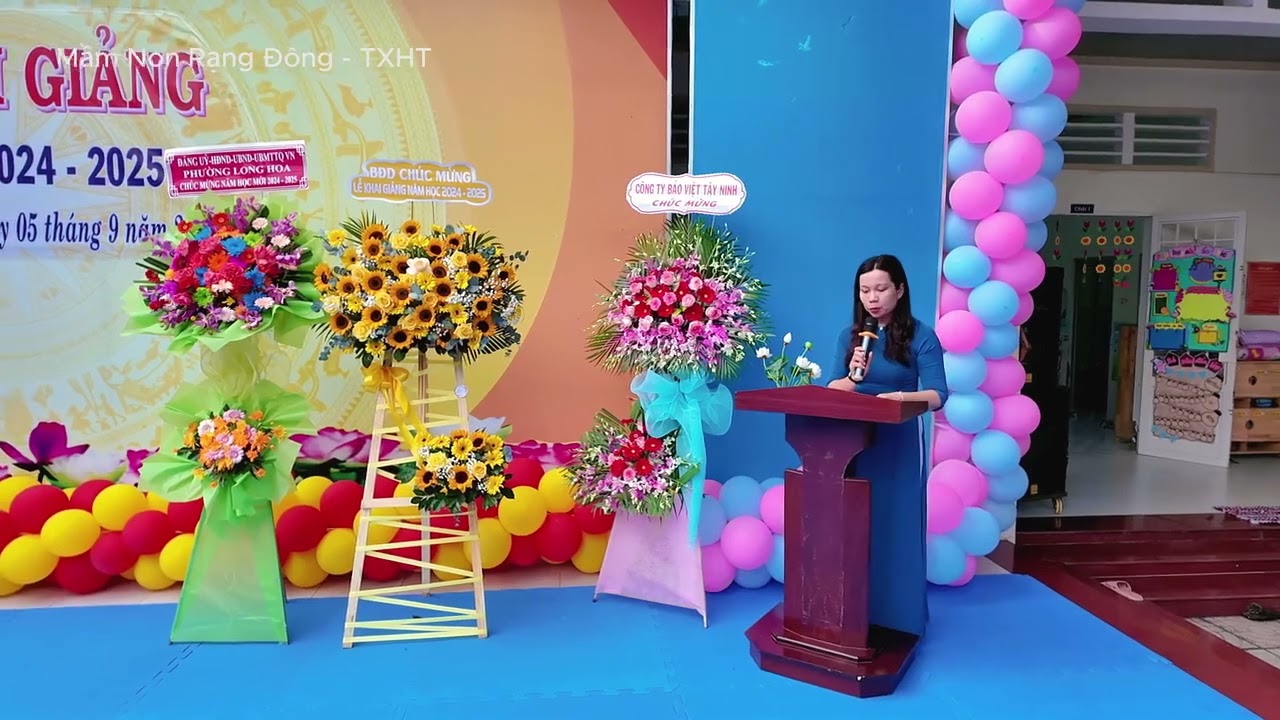 Lễ Khai Giảng Năm Học Mới 2024 - 2025 tại Trường Mầm Non Rạng Đông , thị xã Hòa Thành