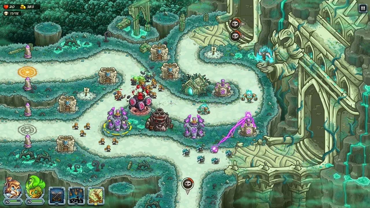 Kingdom Rush Alliance TEMPLE OF THE FALLEN  [impossible] [campaign]