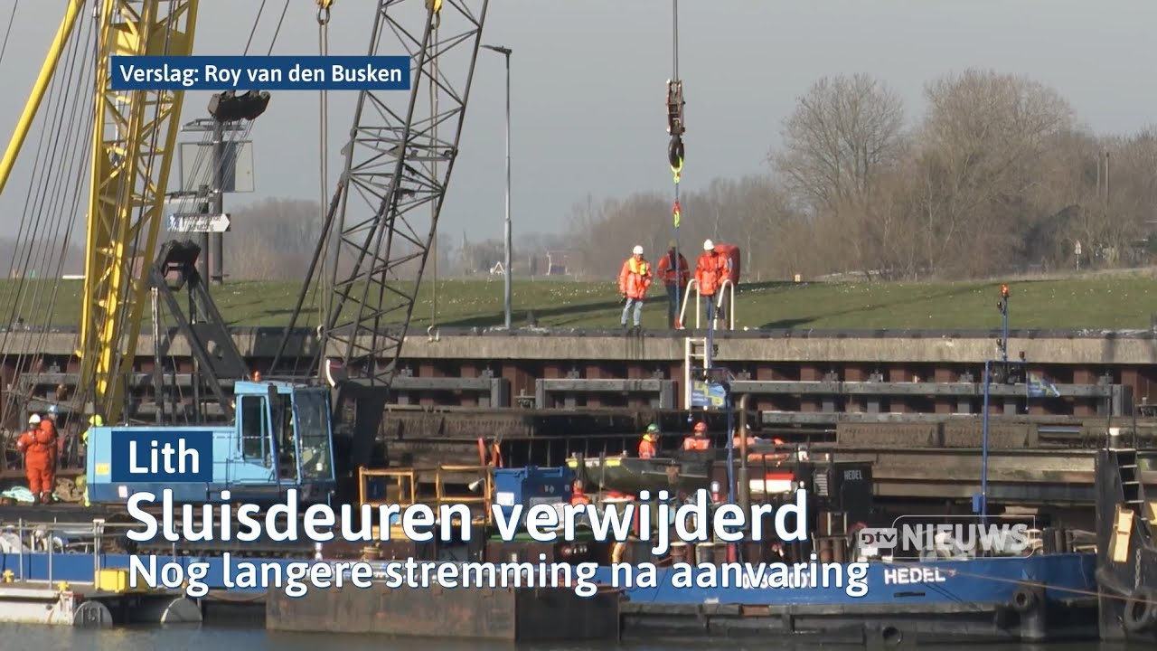 Sluisdeuren in Lith eruit getakeld, stremming blijft I Dtv Oss & Bernheze